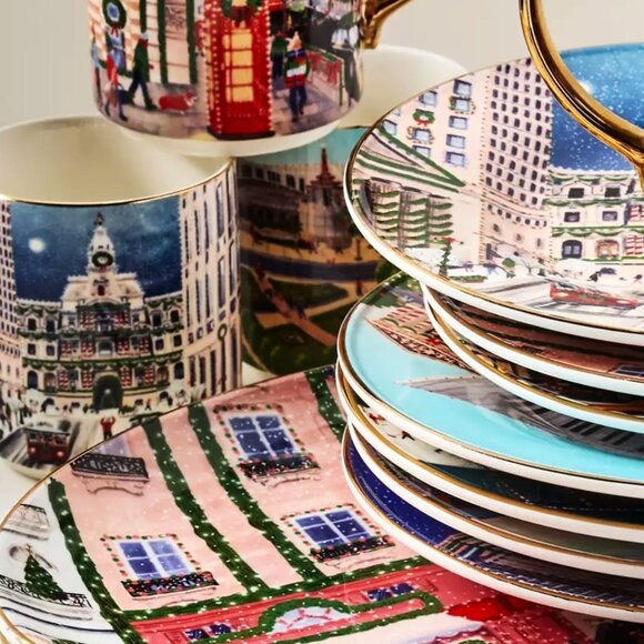 Anthropologie Holiday in the City Mug 2025 PHILLY Stoneware 13 oz New - Picture 5 of 5